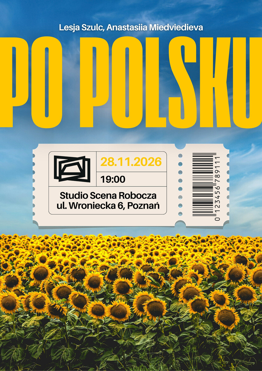 Po polsku // Lesja Szulc, Anastasiia Miedviedieva, plakat wydarzenia