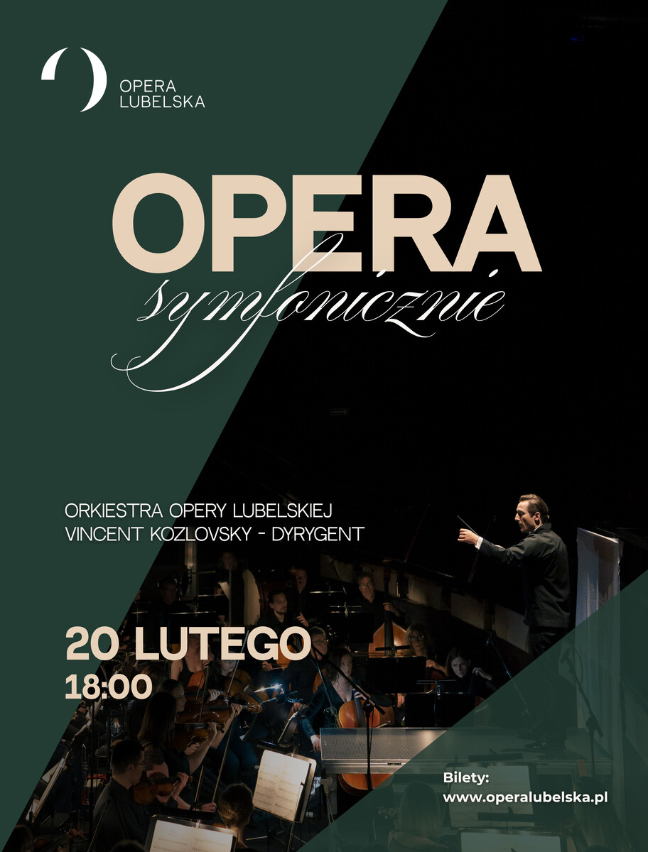 Koncert "Opera symfonicznie", plakat wydarzenia