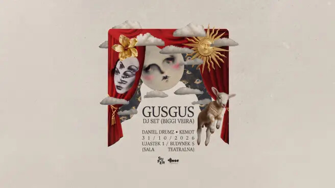 GusGus dj Set (Biggi Veira) | Sala Teatralna | Kombinat, plakat wydarzenia