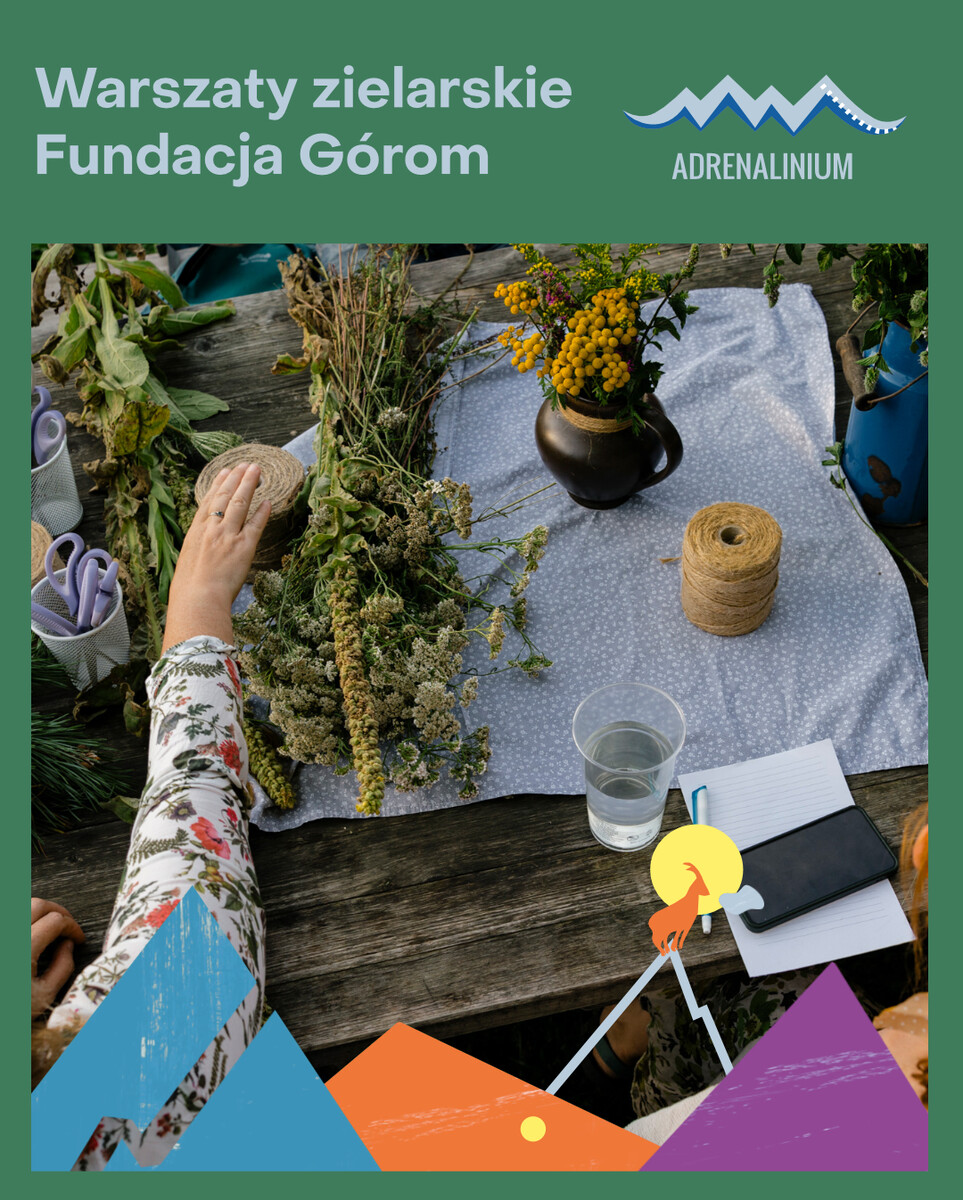 19. FGA: Warsztaty zielarskie i Fundacja Górom, plakat wydarzenia