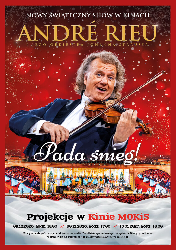 Kinowy koncert - André Rieu. Pada śnieg!, plakat wydarzenia