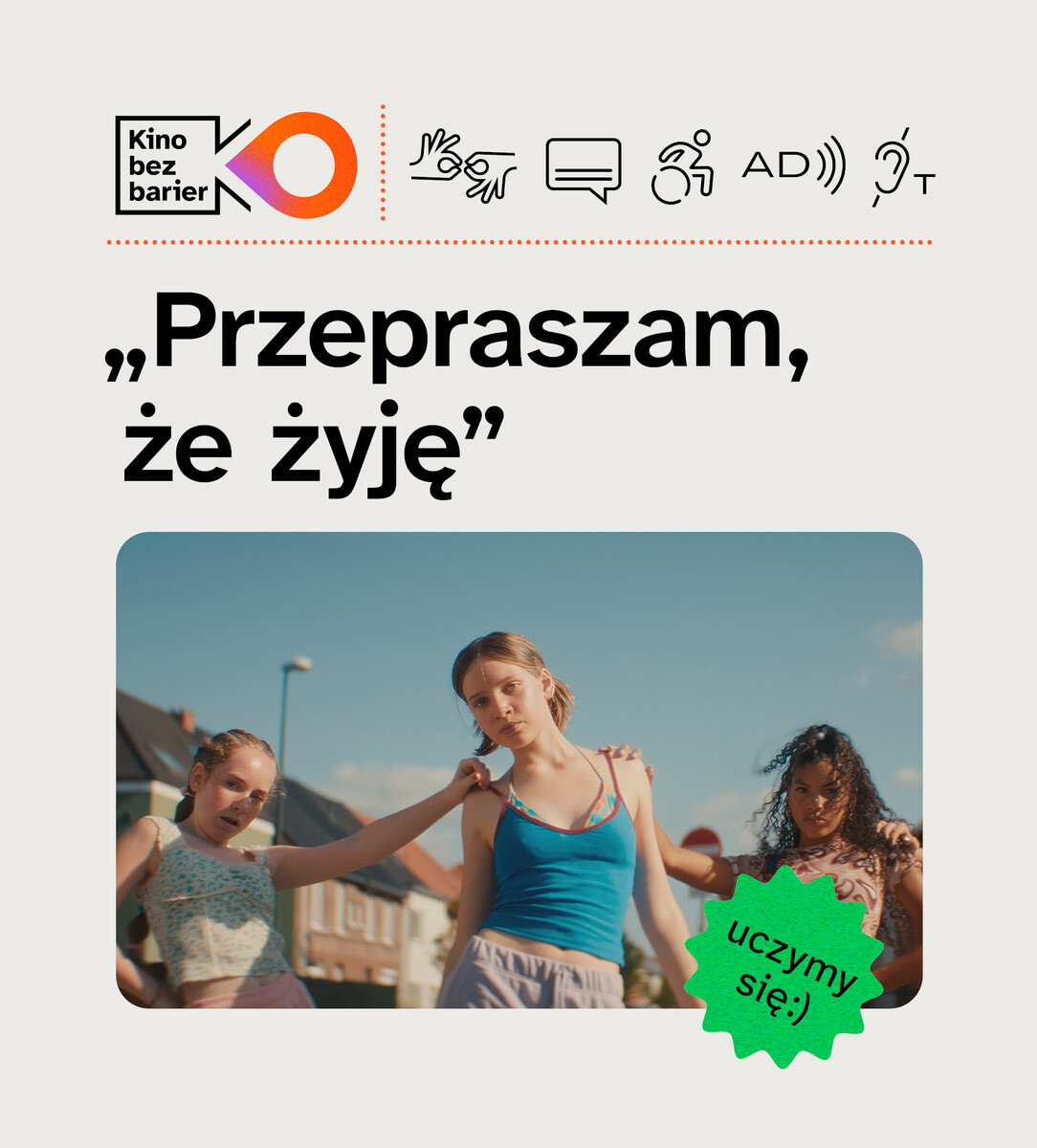 Przepraszam, że żyję, plakat wydarzenia