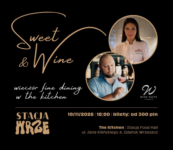 Sweet & Wine - wieczór fine dining w The Kitchen, plakat wydarzenia