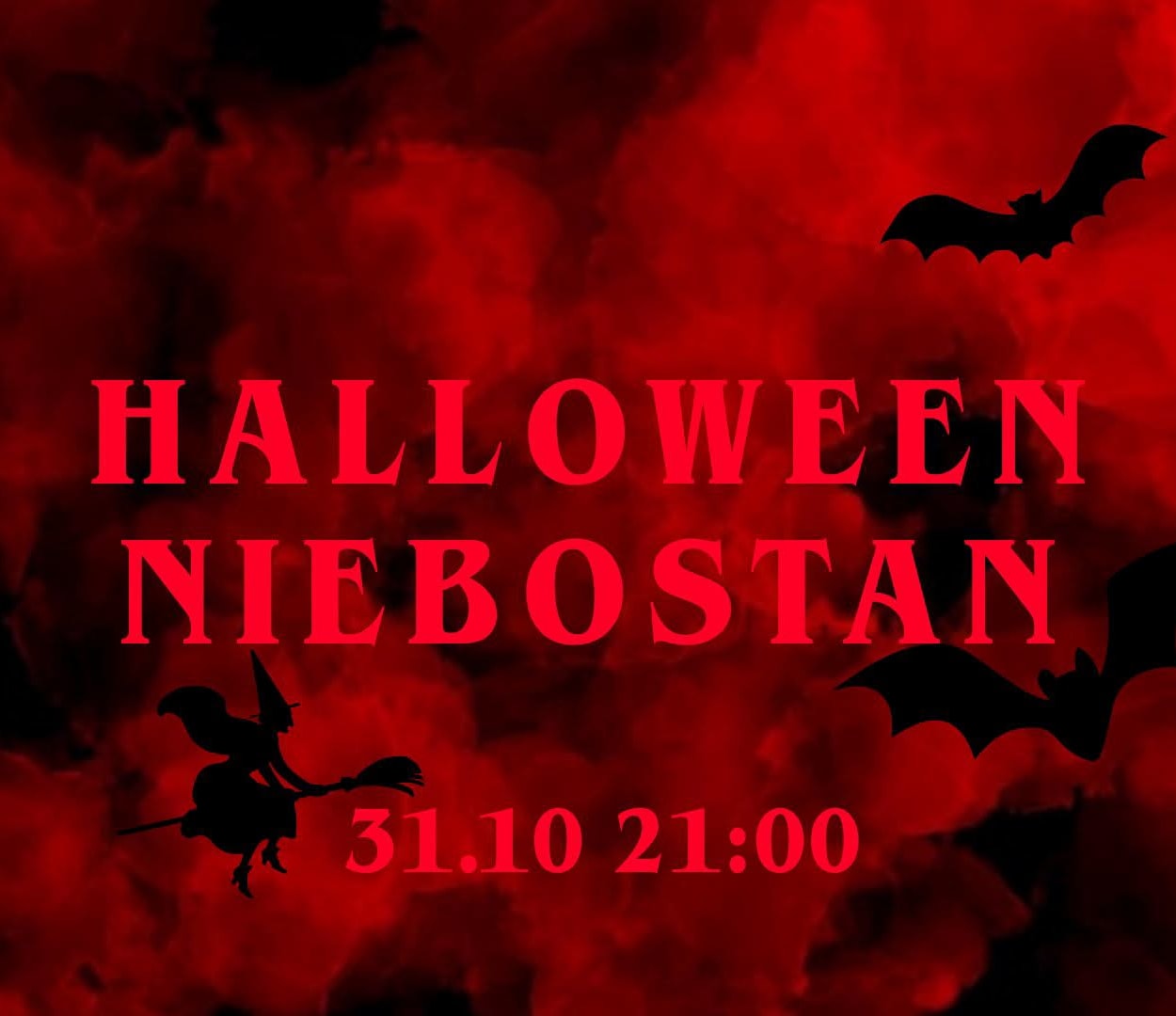 STRASZNE PARTY - Halloween w Niebostanie, plakat wydarzenia