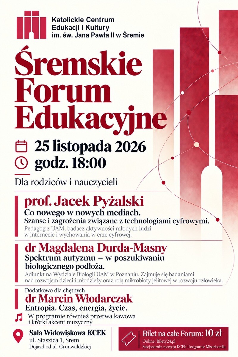 Śremskie Forum Edukacyjne 2026, plakat wydarzenia