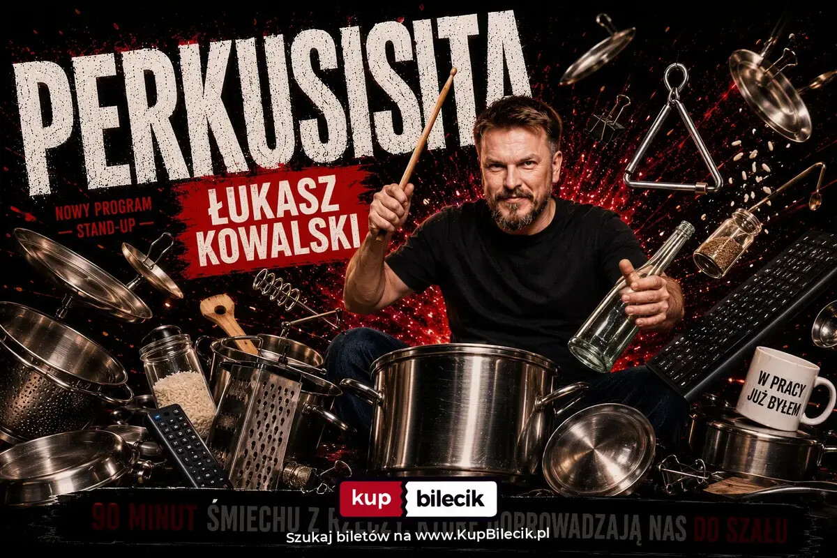 Białystok | Stand-Up Premiera Programu "Perkusista" - Łukasz Kowalski | 04.11.2026 r. g.19:00, plakat wydarzenia