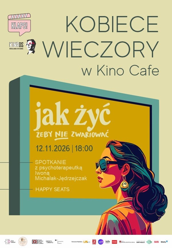 Kobiece wieczory w Kino Cafe: Jak żyć, żeby nie zwariować, plakat wydarzenia