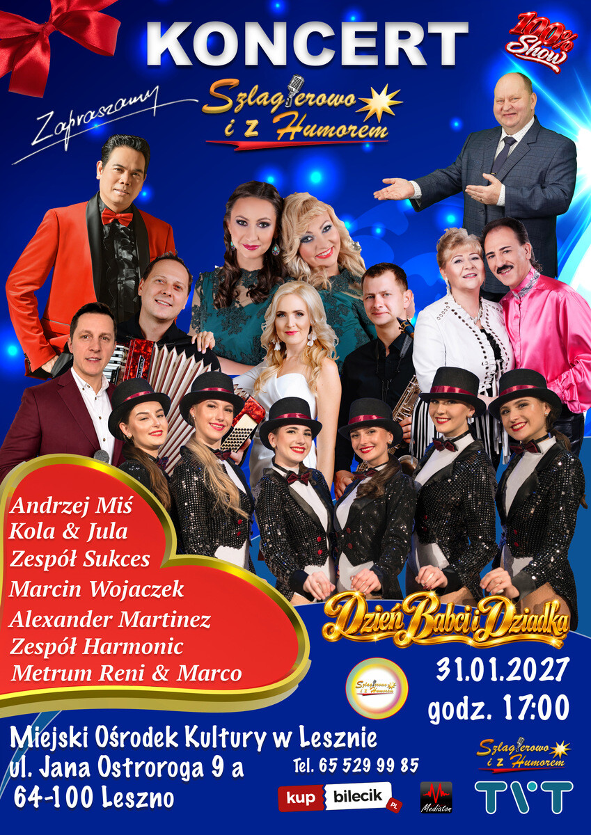 Koncert Śląskich Gwiazd || Szlagierowo i z humorem || KONCERT, plakat wydarzenia