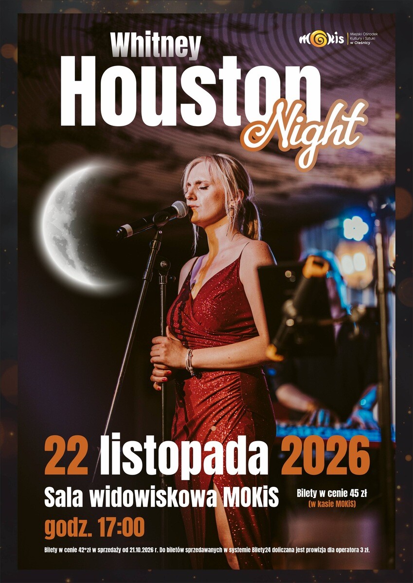Koncert Whitney Houston Night, plakat wydarzenia