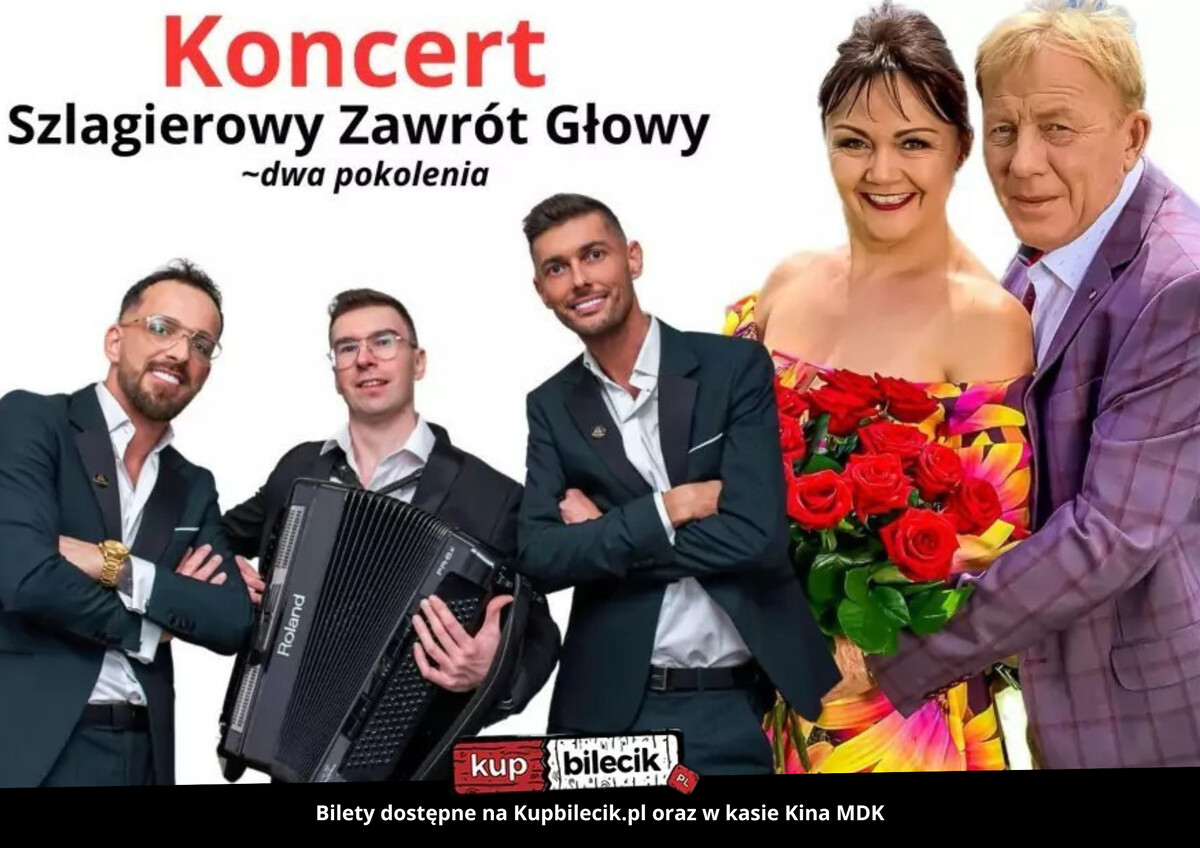 Szlagierowy Zawrót Głowy - Koncert Noworoczny, plakat wydarzenia