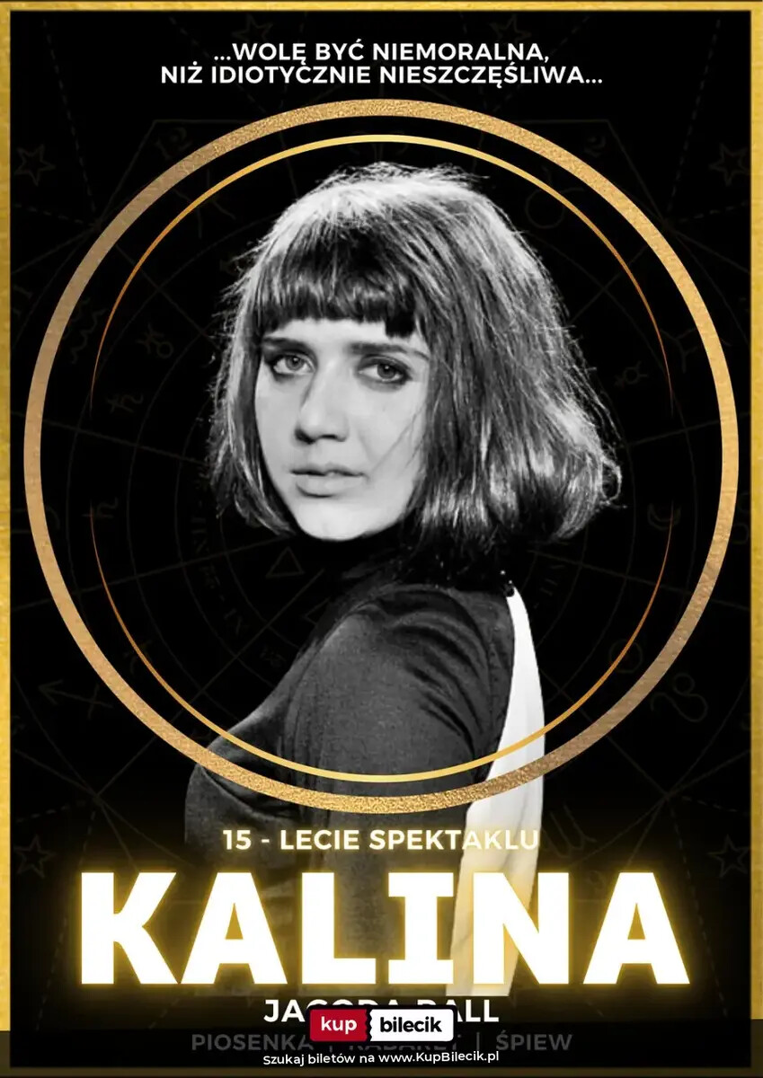 Spektakl poświęcony Kalinie Jędrusik - piosenka / kabaret / śpiew, plakat wydarzenia