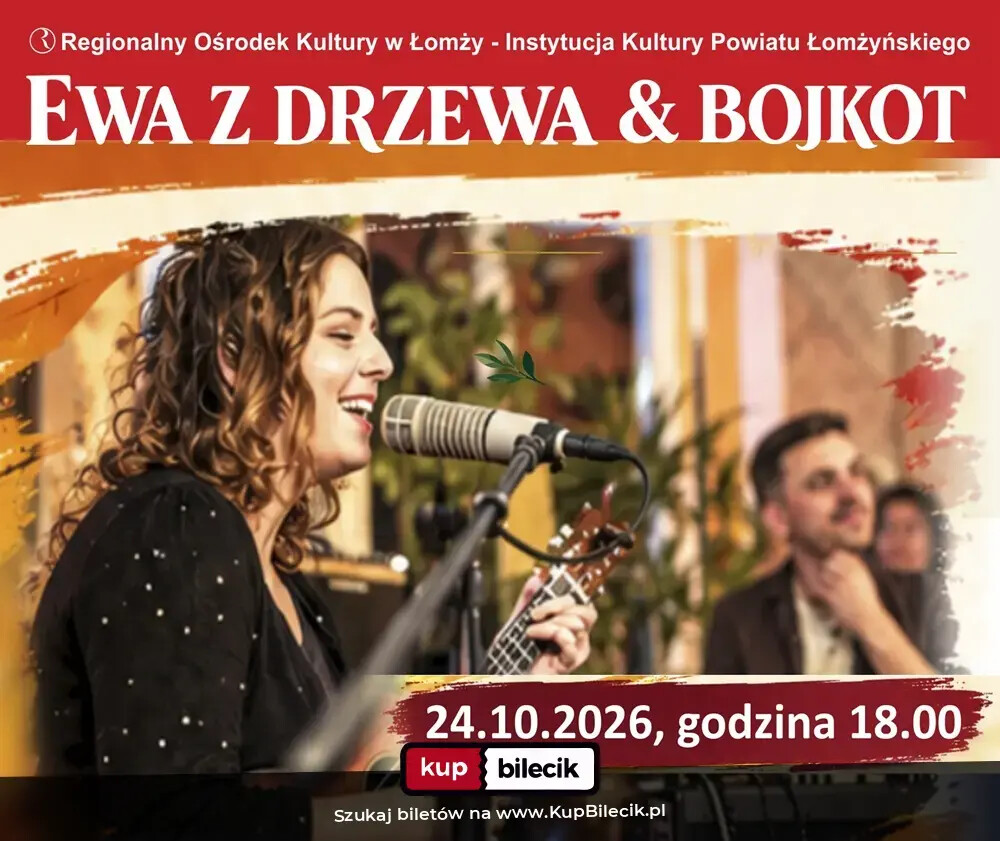 Koncert autorski Joanny Ewy z Drzewa & Bojkota, plakat wydarzenia