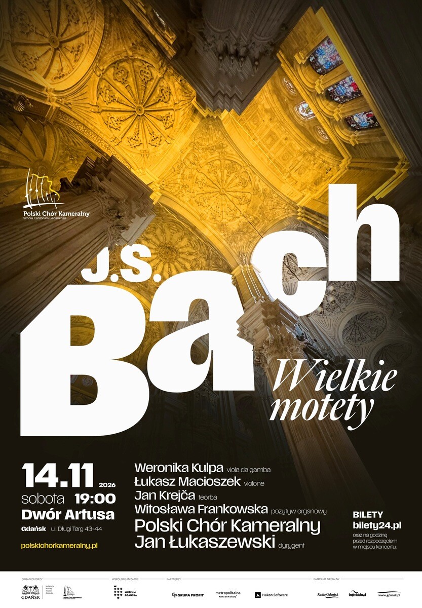 J. S. Bach. Wielkie motety, plakat wydarzenia