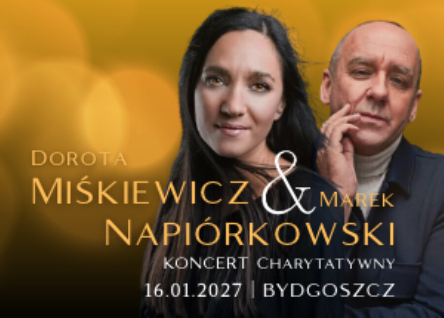 Koncert Charytatywny Dorota Miśkiewicz + Marek Napiórkowski, plakat wydarzenia