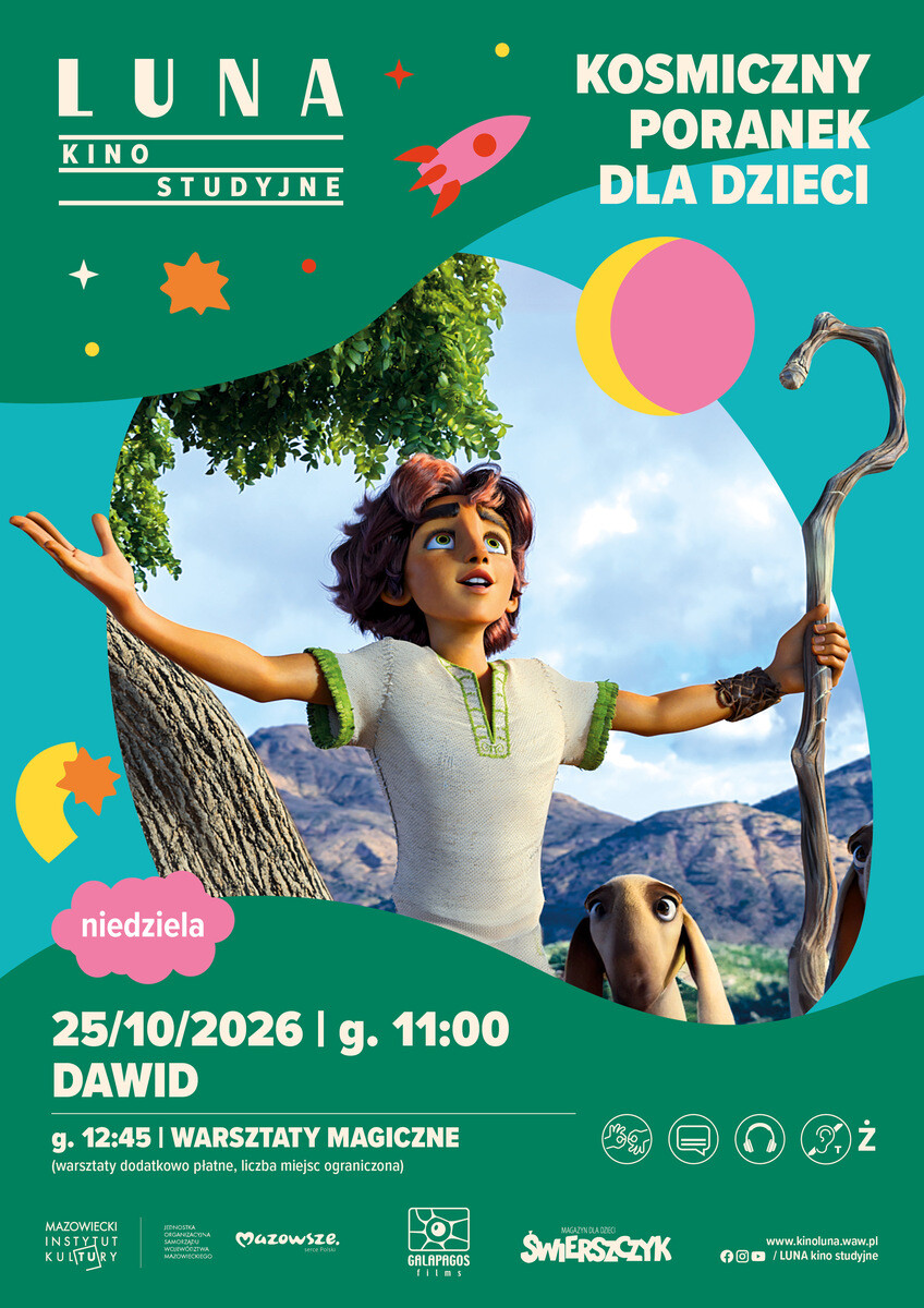 KOSMICZNY PORANEK | Dawid | warsztaty magiczne, plakat wydarzenia