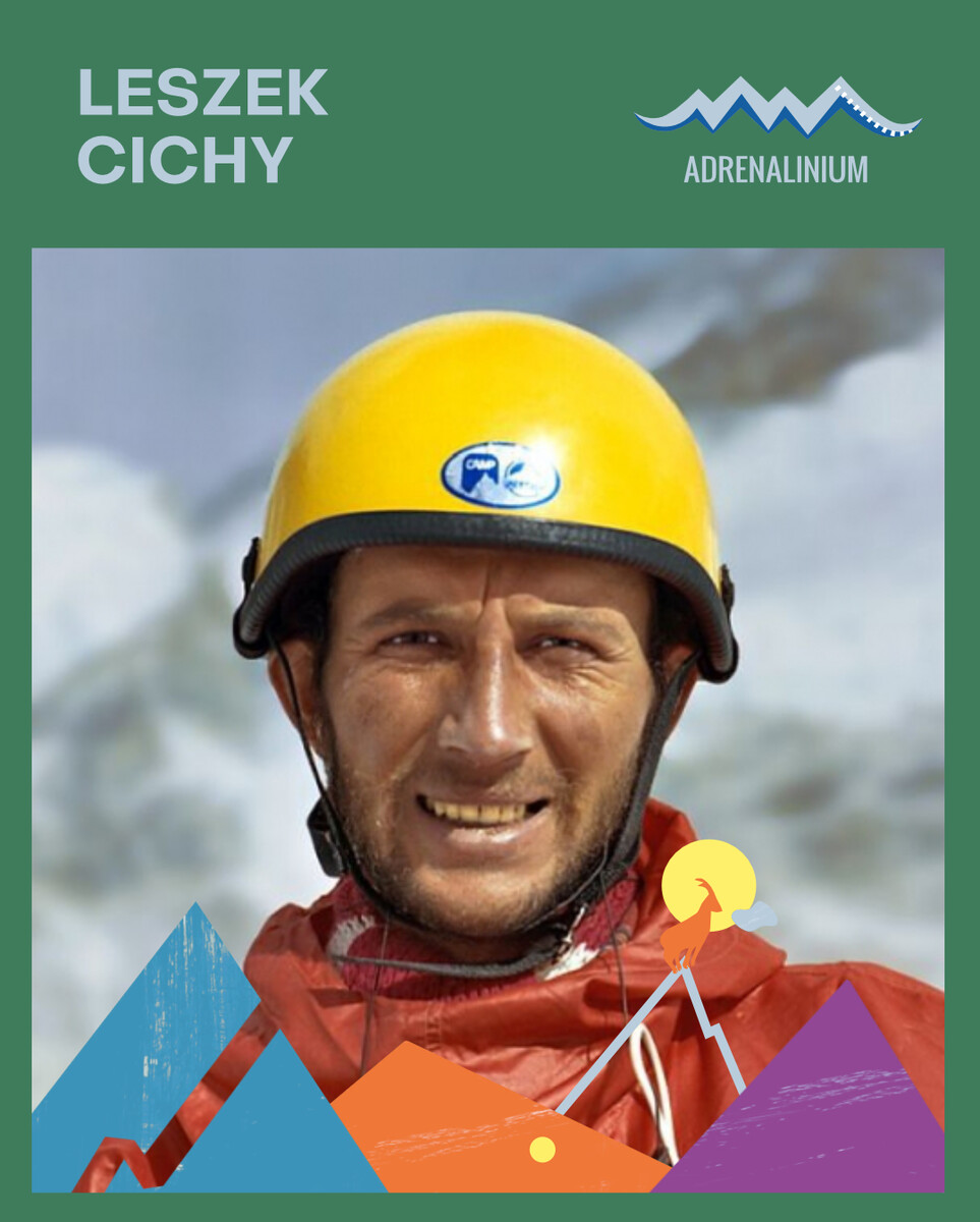 19. FGA: Spotkanie z Leszkiem Cichym: Nie tylko Mount Everest. Góry świata Leszka Cichego, plakat wydarzenia