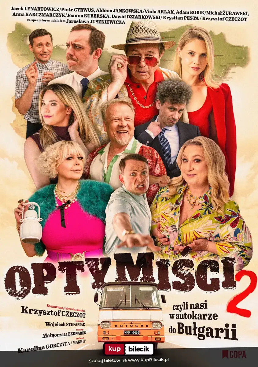 Optymiści 2 - czyli nasi w autokarze do Bułgarii, plakat wydarzenia