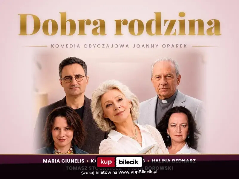 Spektakl Dobra rodzina, plakat wydarzenia