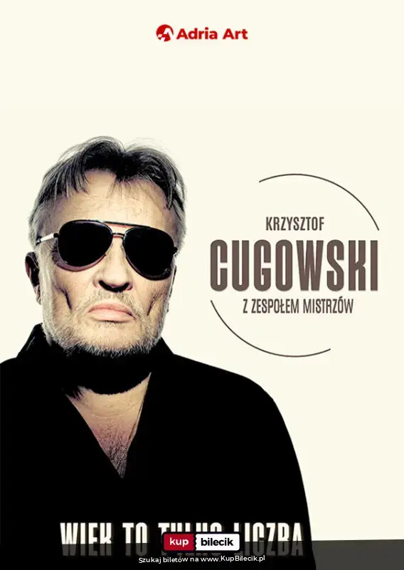 Krzysztof Cugowski koncert 2026 - "Wiek to tylko liczba", plakat wydarzenia