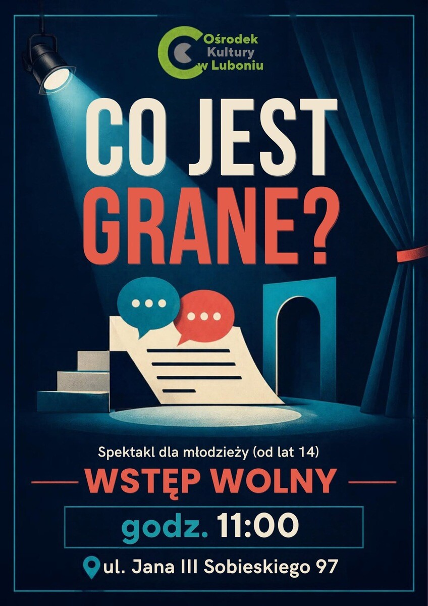 Co jest grane?, plakat wydarzenia