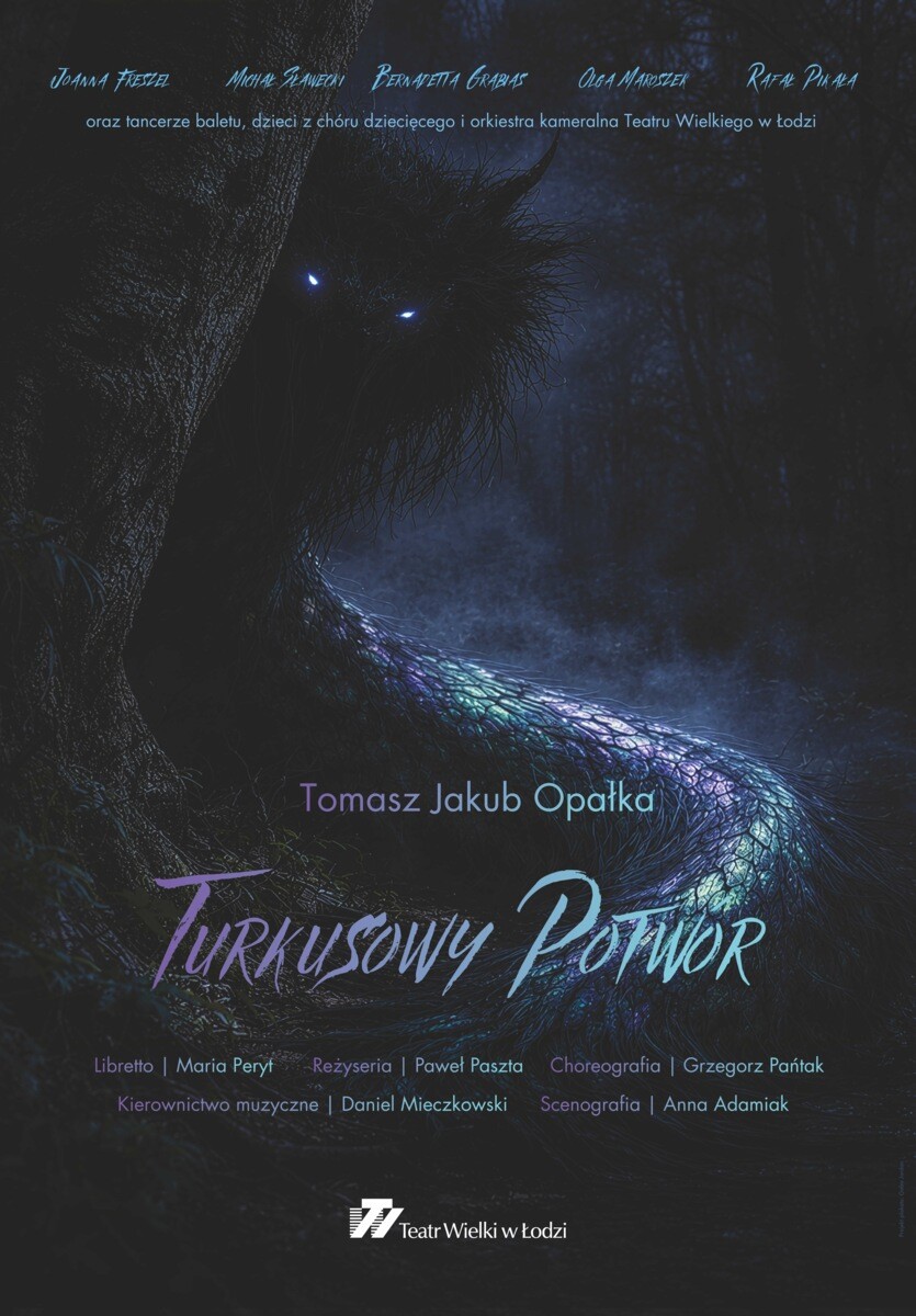 TURKUSOWY POTWÓR, plakat wydarzenia