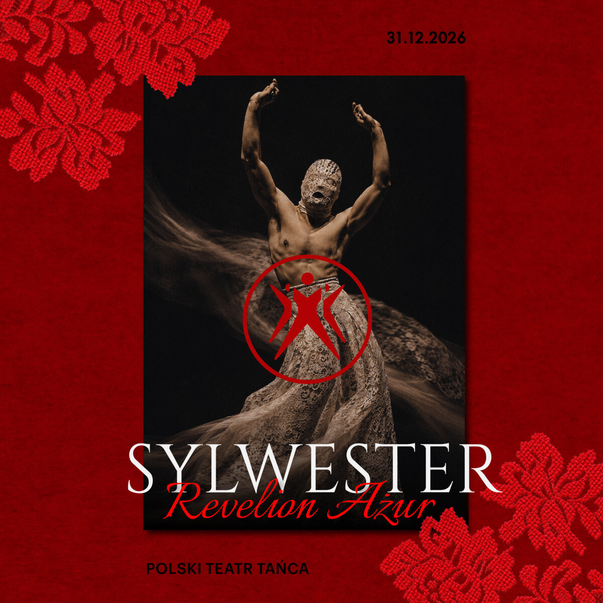 SYLWESTER REVELION AŻUR, plakat wydarzenia