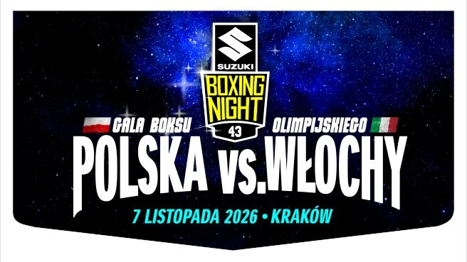 Suzuki Boxing Night 43 - Polska vs. Włochy w Krakowie, plakat wydarzenia