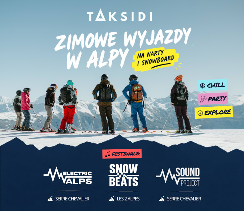 Twój tydzień w Alpach z Taksidi | Voucher, plakat wydarzenia