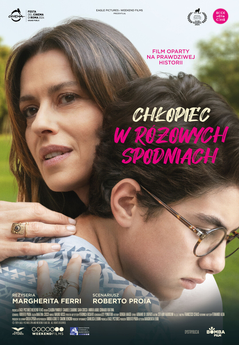 Chłopiec w różowych spodniach-DZIECIŃSTWO BEZ PRZEMOCY, plakat wydarzenia