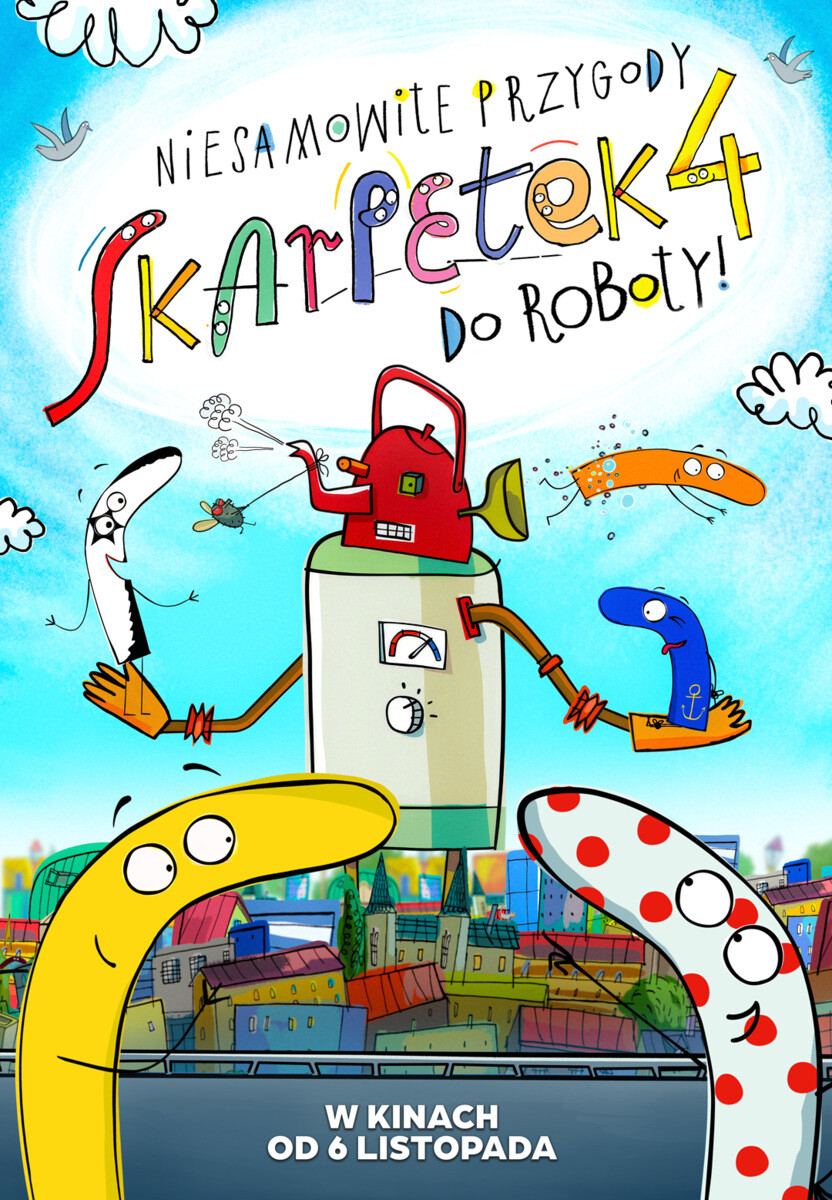Dzień Kina Polskiego: Niesamowite przygody skarpetek 4. Do roboty!, plakat wydarzenia