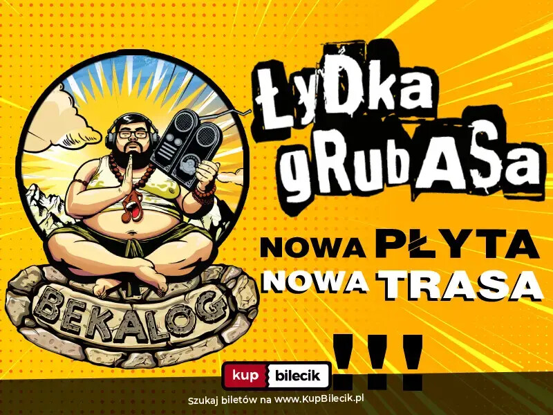 Nowa płyta i nowa trasa koncertowa Łydki Grubasa - "Bekalog", plakat wydarzenia