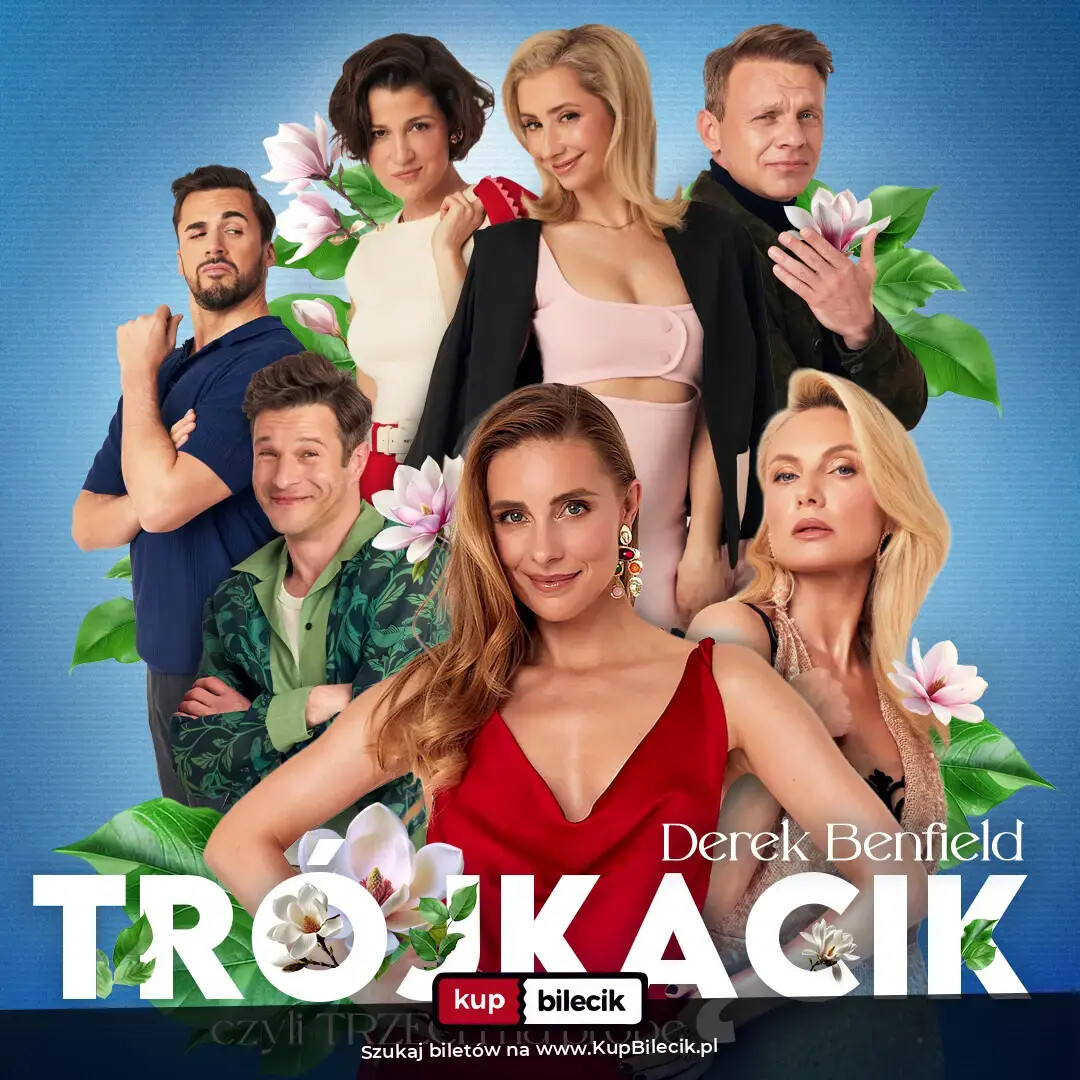 "Trójkącik, czyli trzech na próbę" - niegrzeczna gra zmysłów, plakat wydarzenia