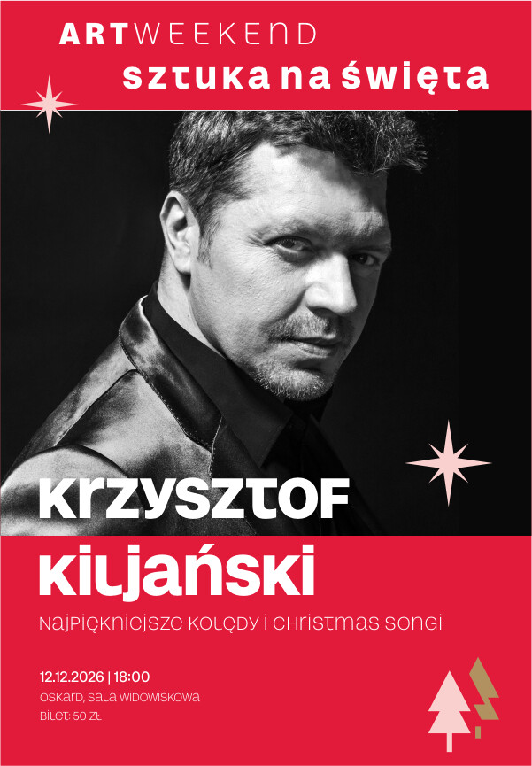 ARTweekend. Sztuka na Święta: Koncert Krzysztofa Kiljańskiego, plakat wydarzenia