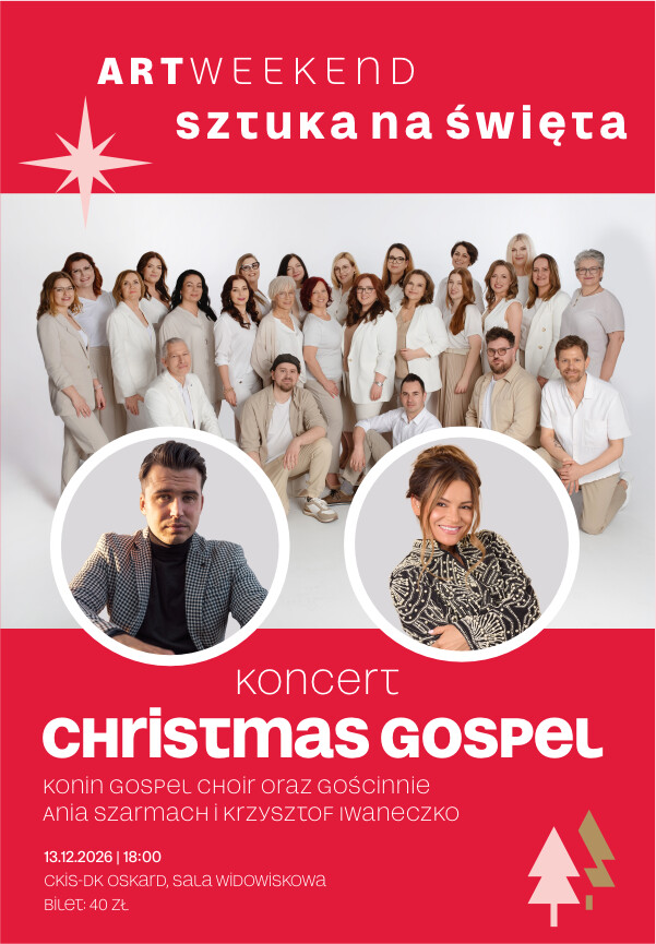 ARTweekend. Sztuka na Święta: Koncert „Christmas Gospel”, plakat wydarzenia