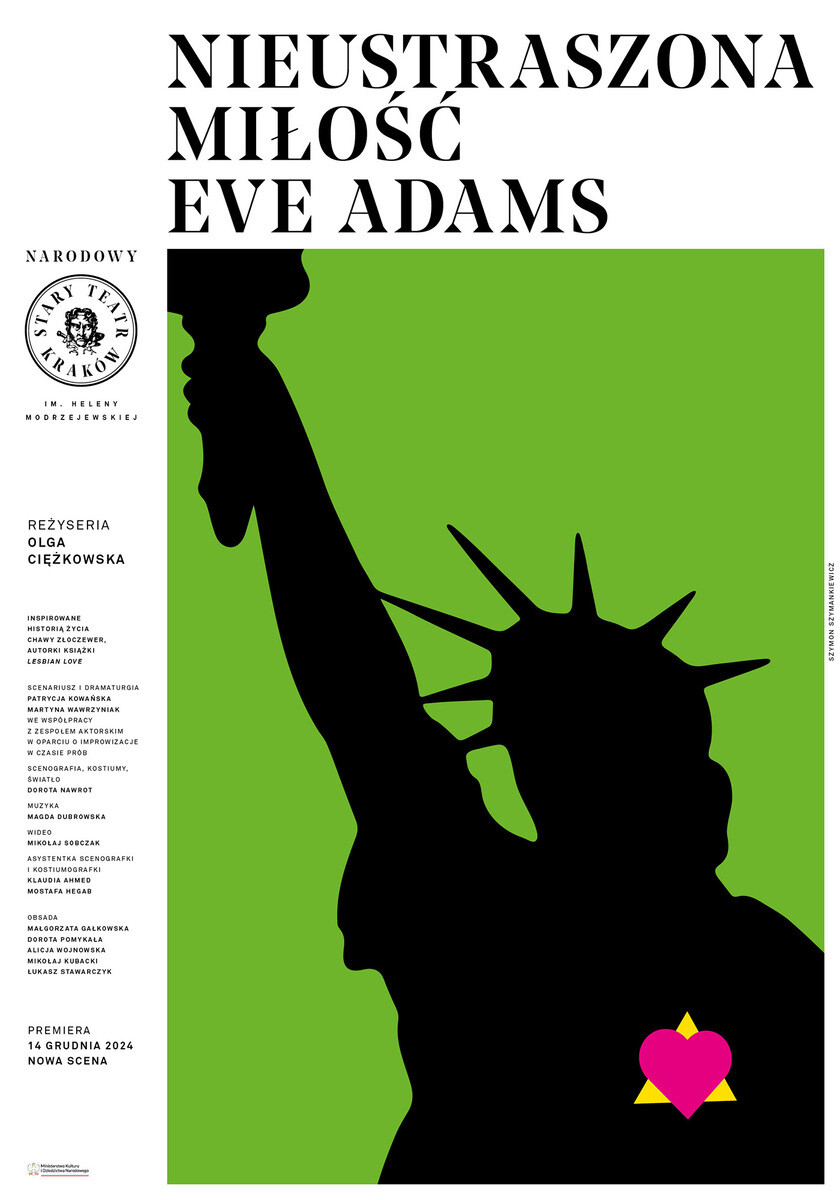 NIEUSTRASZONA MIŁOŚĆ EVE ADAMS, plakat wydarzenia