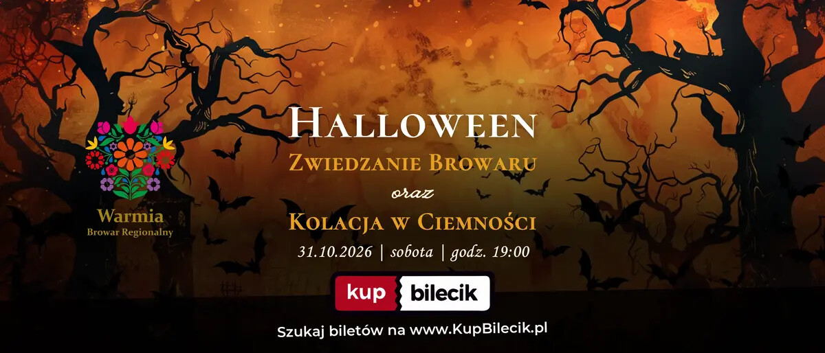Zwiedzanie browaru oraz Kolacja w ciemności, plakat wydarzenia