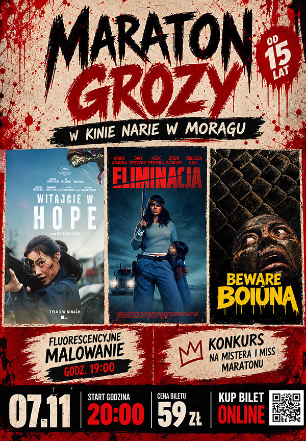 Grozy - Witajcie w Hope,Eliminacja,Beware Boiúna, plakat wydarzenia