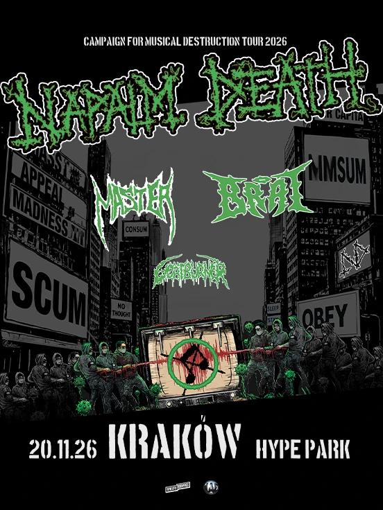 Napalm Death + Master, Brat, Goatburner