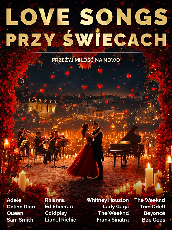 Love songs przy Świecach, plakat wydarzenia