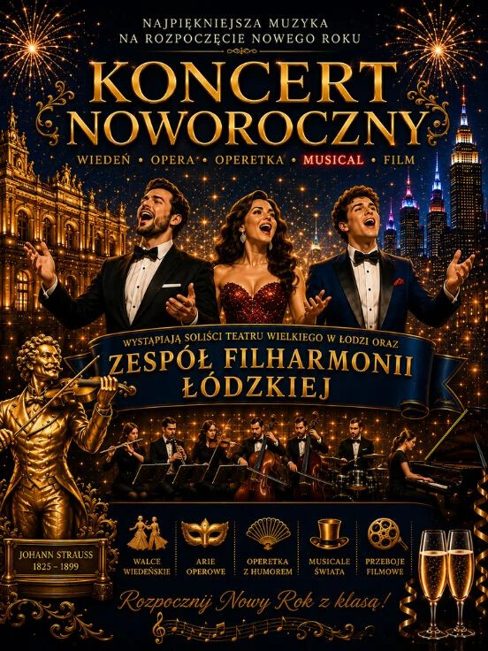 Koncert Noworoczny - Od Straussa aż po największe przeboje filmowe