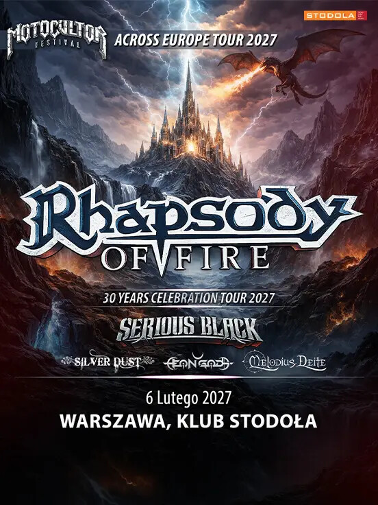 Motocultor Across Europe Tour 2027, Feat. Rhapsody of Fire, Serious Black & supports