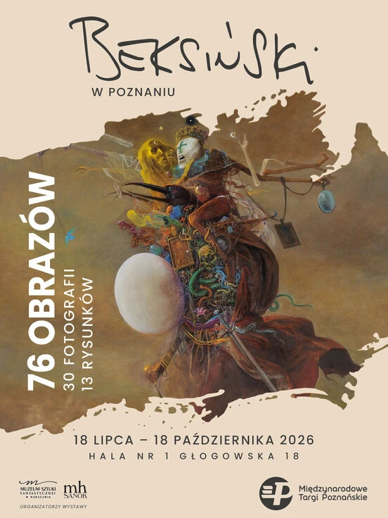Beksiński w Poznaniu, plakat wydarzenia