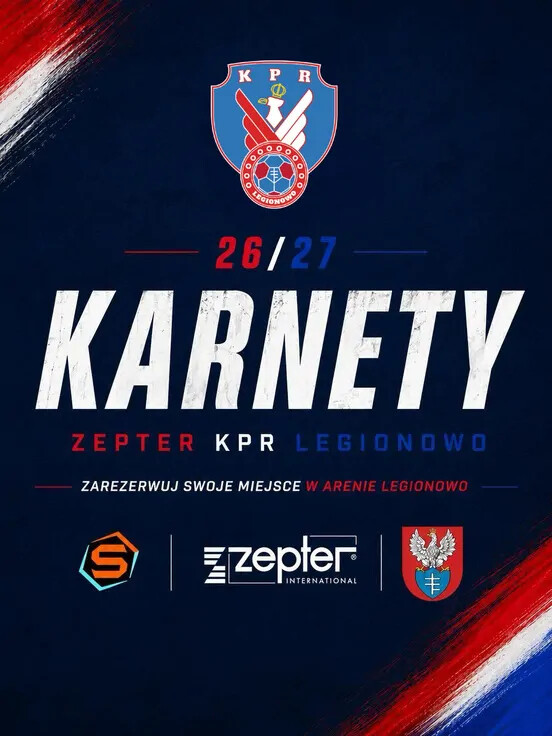Bilety na mecze sezonu 2026/2027 z Zepter KPR Legionowo