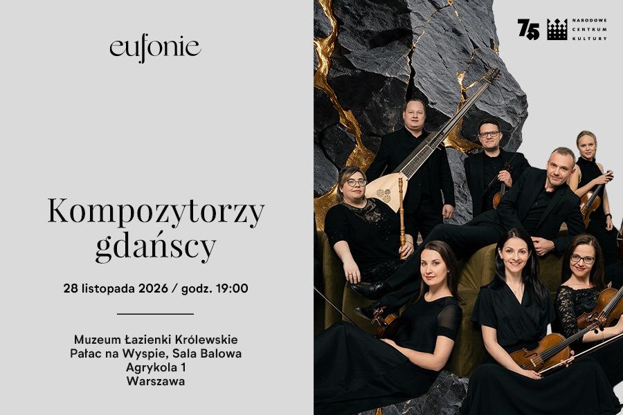 Eufonie 2026 - Kompozytorzy gdańscy, plakat wydarzenia