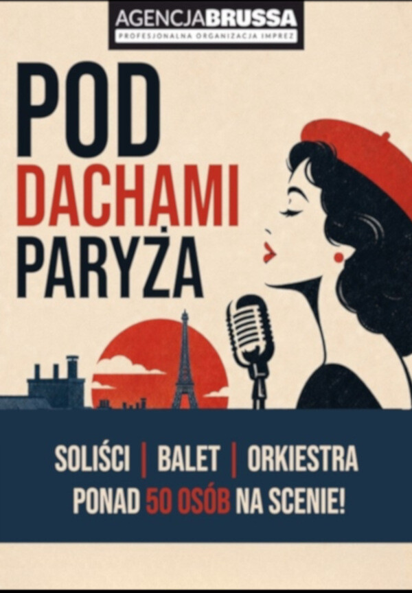 Pod dachami Paryża — plakat