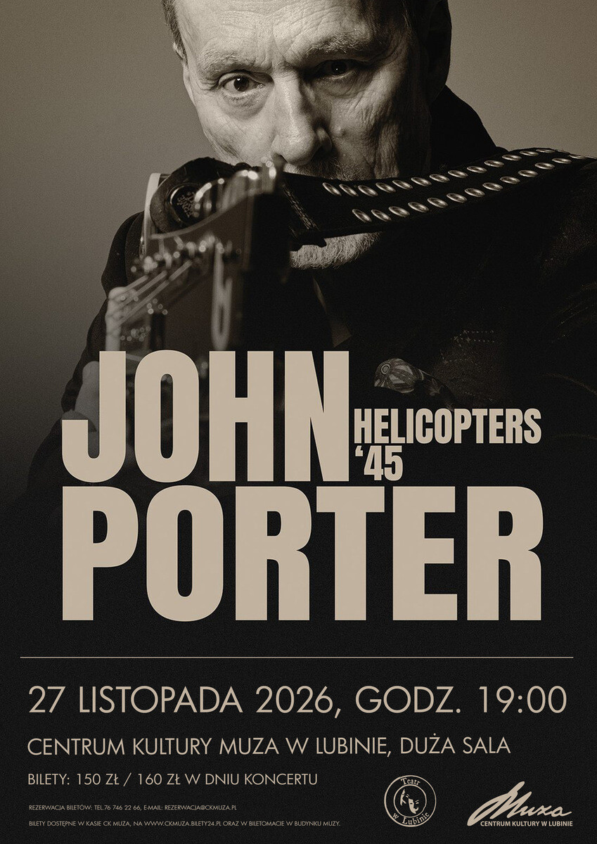 John Porter – Helicopters’45, plakat wydarzenia