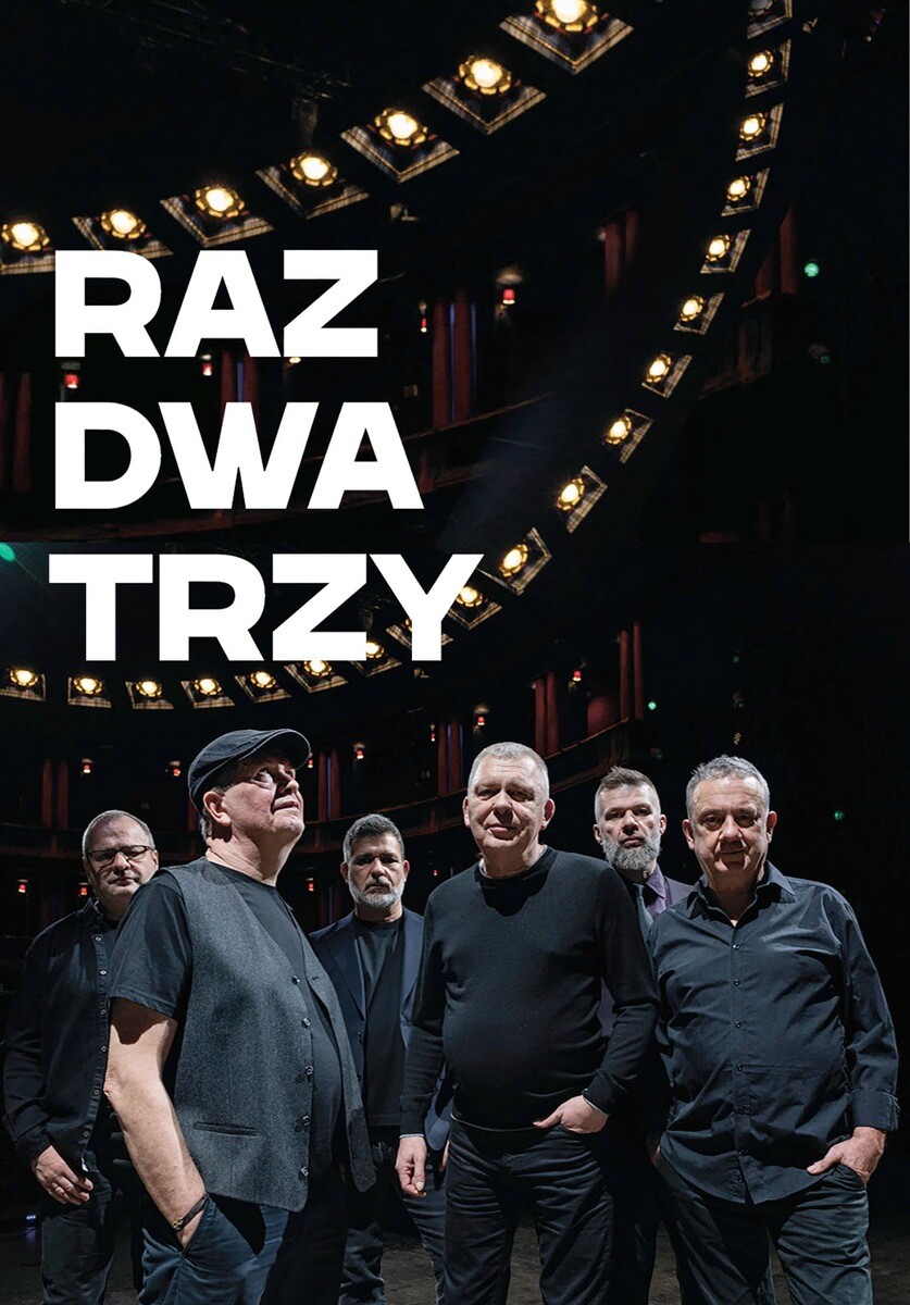 RAZ DWA TRZY pt.: „Raz Dwa Trzy…dzieci pięć okrążeń wokół słońca” Jubileusz 35-lecia zespołu!, plakat wydarzenia