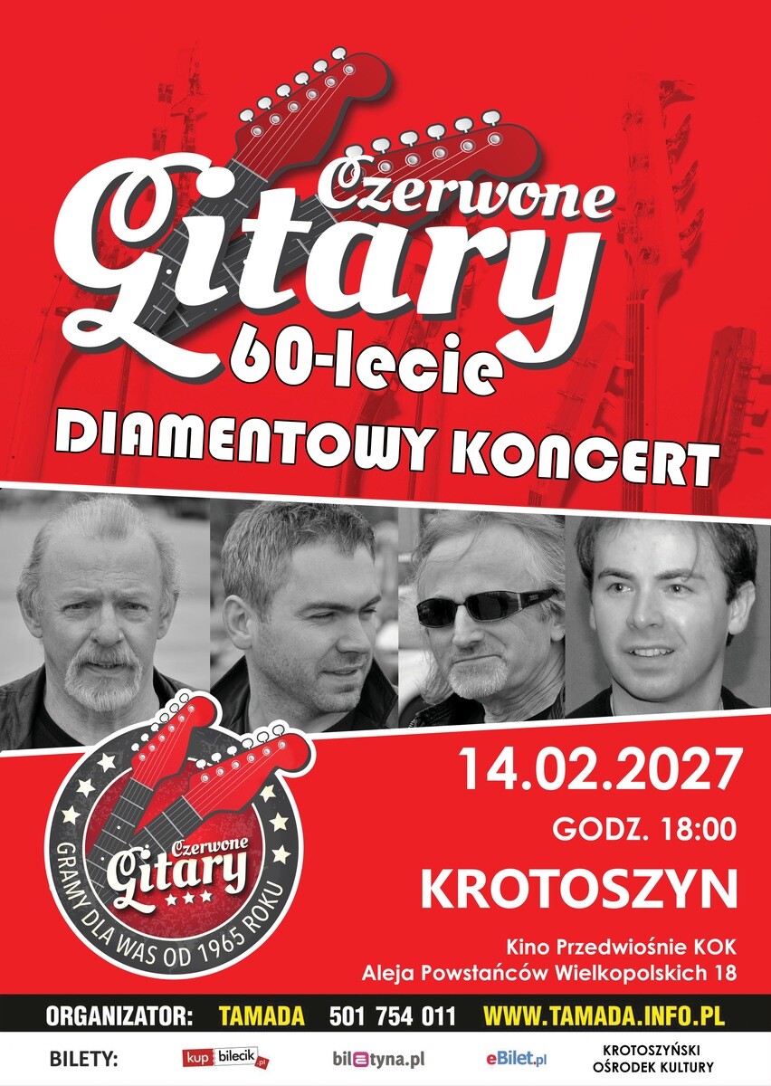 Czerwone Gitary - Diamentowy koncert 60-lecia, plakat wydarzenia