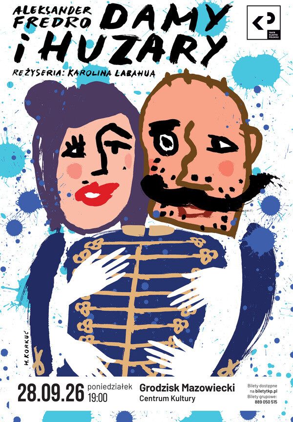 Damy i huzary - Teatr Klasyki Polskiej, plakat wydarzenia
