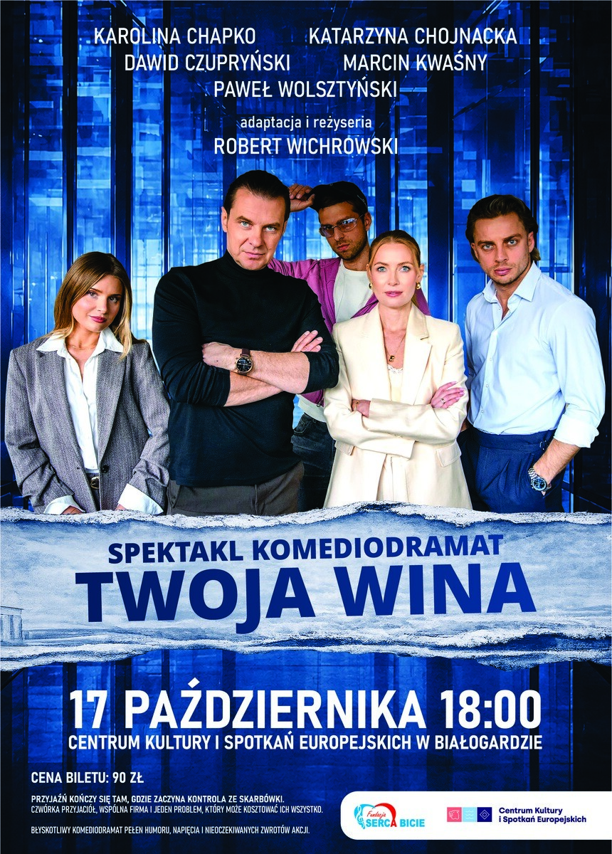 TWOJA WINA, plakat wydarzenia